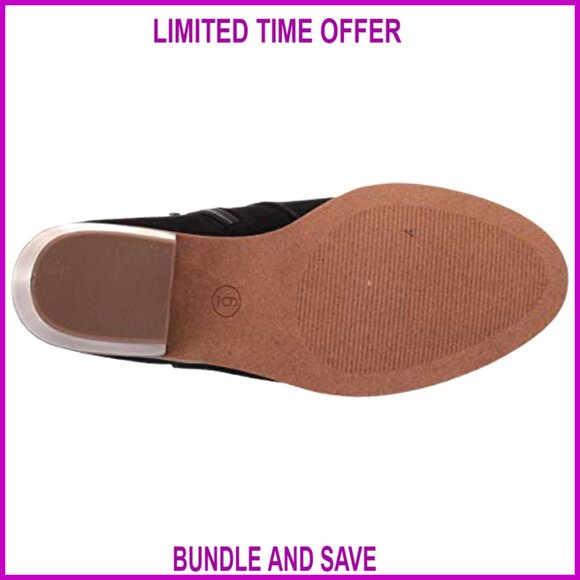 Women's Ankle Boots with Memory Foam Insole, 2 Inch Heel - Picture 4 of 7